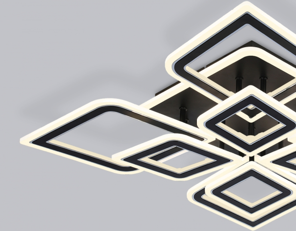 Потолочный светодиодный светильник с пультом Ambrella light ACRYLICA FA8912 