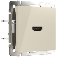 Розетка HDMI без рамки Werkel слоновая кость W1186003