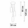 Подвесной светильник Vitaluce V2732 V2732/3S 