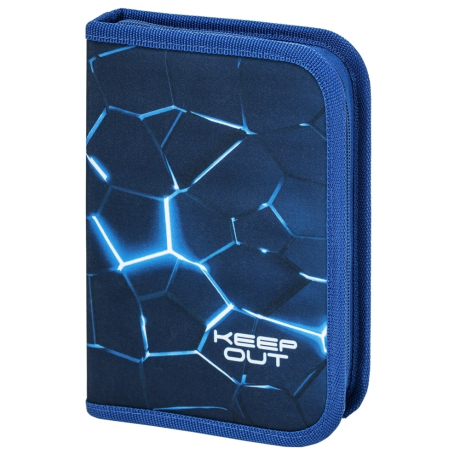 Нарушена упаковка!  <723059> Пенал BRAUBERG, 1 отделение, 2 откидные планки, полиэстер, 21х14 см, Digital lava, 272320