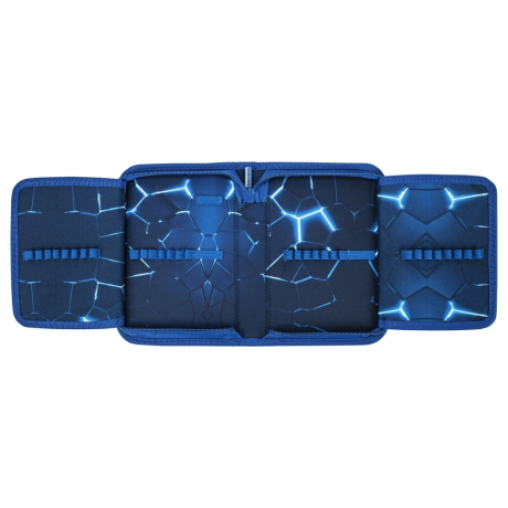 Нарушена упаковка!  <723059> Пенал BRAUBERG, 1 отделение, 2 откидные планки, полиэстер, 21х14 см, Digital lava, 272320