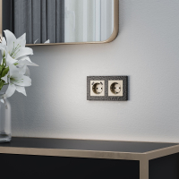 Рамка на 2 поста Werkel Hammer черный W0022408