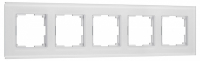 Рамка на 5 постов Werkel Senso белый soft-touch W0053101