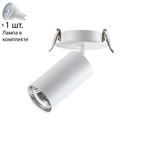 Точечный светильник с лампочкой Novotech 370393+Lamps 