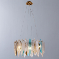 Подвесная люстра со светодиодными лампочками E14 , комплект от Lustrof. №257574-622903