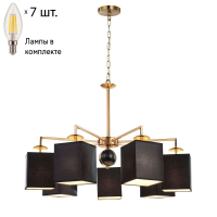 Подвесная люстра с лампочками Favourite Diva 2822-7P+Lamps E14 Свеча