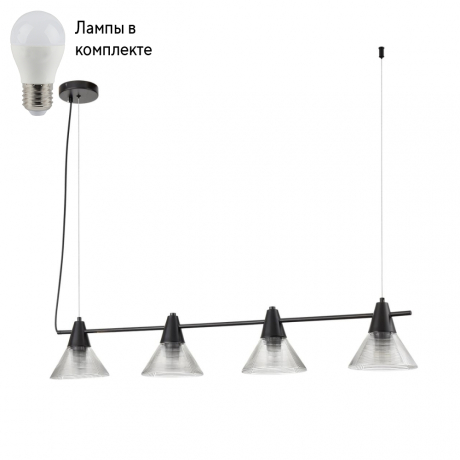 Подвесной светильник с лампочками LUMION 6595/4A+Lamps 