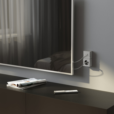 ТВ-розетка оконечная Werkel Gallant (серебряный) W5083006