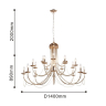 Подвесная люстра с лампочками F-Promo Plini 2591-20P+Lamps E14 Свеча 