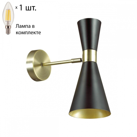 Бра с лампочкой Lumion Quinn 3662/1W+Lamps E14 Свеча 