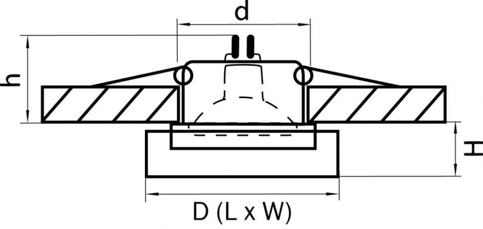 Встраиваемый светильник Lightstar Lui mini 006149 