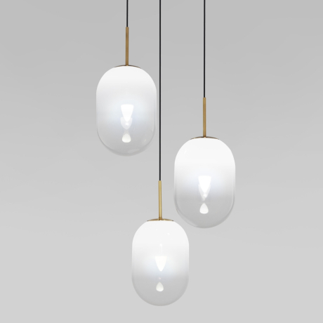 Подвесной светильник со стеклянными плафонами Eurosvet Loona 60161/3 (a065613) 