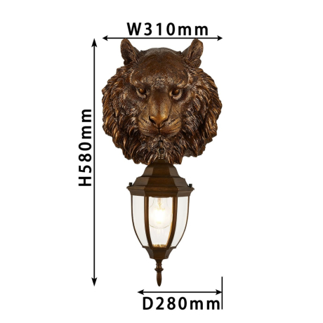 Уличный настенный светильник с лампами светодиодными, комплект от Lustrof. №286050-618395