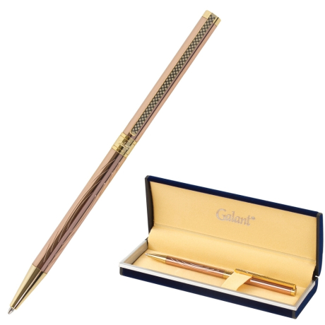 Нарушена упаковка!  <269272> Ручка подарочная шариковая GALANT "ASTRON GOLD", корпус розовое золото, детали золотистые, узел 0,7 мм, синяя, 143526 (143526)