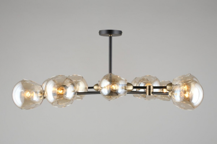 Люстра на штанге с лампочками Omnilux OML-94207-12+Lamps 