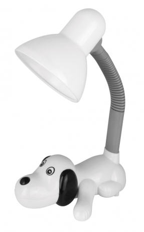 KD-387 ''Собачка'' C01 белый Настольный светильник Camelion 12619