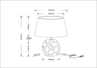 Настольная лампа декоративная Arte Lamp Poppy A4063LT-1CC
