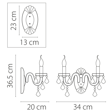 Бра Lightstar Classic 700624 