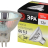 Лампа галогенная ЭРА GU5.3 50W 3000K прозрачная GU5.3-MR16-50W-12V-CL C0027358 