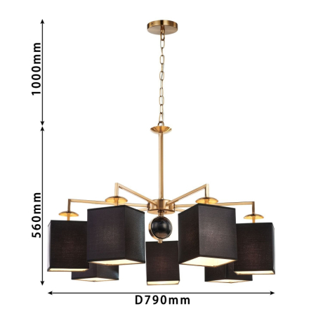 Подвесная люстра Favourite Diva с поддержкой Маруся 2822-7P-М 