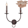 Бра Crystal Lux с лампочками Suerte Brown AP2+Lamps E14 Свеча 