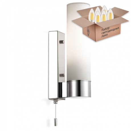 Бра с лампочкой Odeon Light Tingi 2660/1W+Lamps Е27 Свеча 