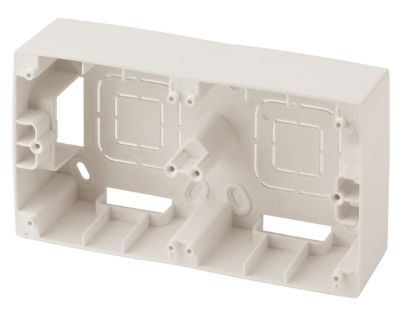Коробка для накладного монтажа 2-постовая ЭРА 12 12-6102-02 Б0043171 