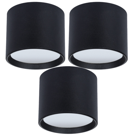 Комплект 3шт. Накладной светильник Arte Lamp Intercrus A5548PL-1BK-3 