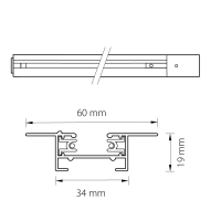 Трек встраиваемый Lightstar Barra 501035