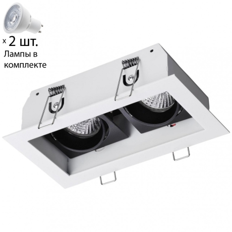 Точечный светильник с лампочками Novotech 370713+Lamps 