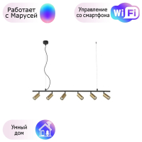 Подвесной светильник Crystal Lux с поддержкой Маруся CLT 015C6 L1200 BL-GO-М