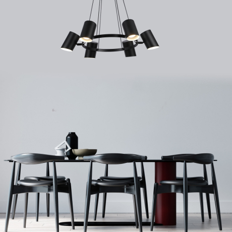 Подвесная люстра Eurosvet Splay 70147/6 черный 