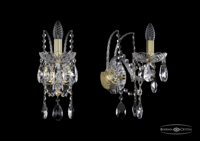 1411B/1/160/XL/G Бра Bohemia Ivele Crystal 