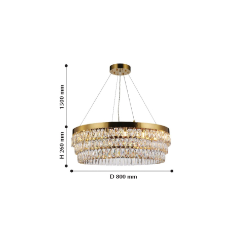 Подвесная люстра Favourite Magnitudo с поддержкой Маруся 2206-16P-М 