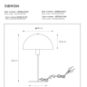 Настольная лампа декоративная Lucide Siemon 45596/01/30 