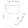 Настольная лампа в комплекте с лампочкой  Arte lamp A2102LT-1WH+Lamps 