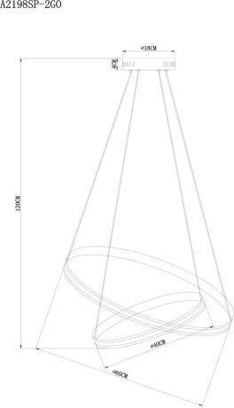 Подвесной светильник Arte Lamp Meridiana A2198SP-2GO 