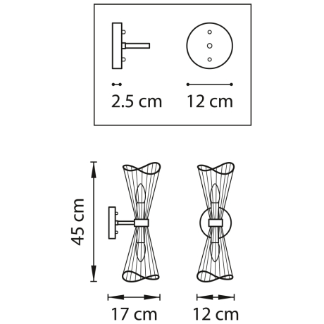Бра Lightstar Zeta 728623 