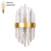 Светильник настенный с лампочками Arte lamp A1068AP-2PB+Lamps