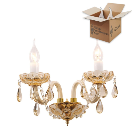 Бра с лампочками Favourite Brendy 1738-2W+Lamps 