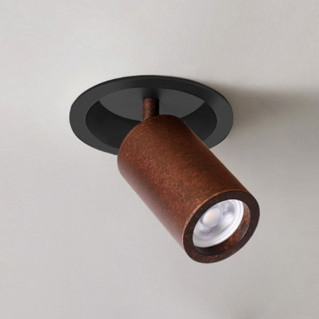 Врезной поворотный светильник с лампочкой Favourite Angularis 2804-1C+Lamps Gu10 