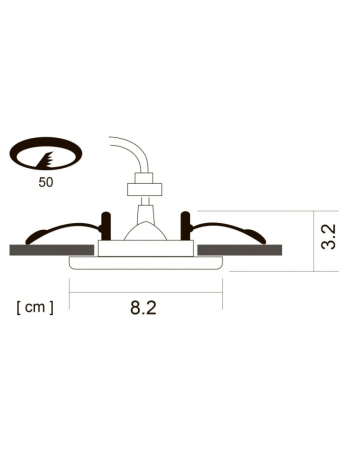 Встраиваемый светильник Arte Lamp Praktisch A1203PL-1WH 