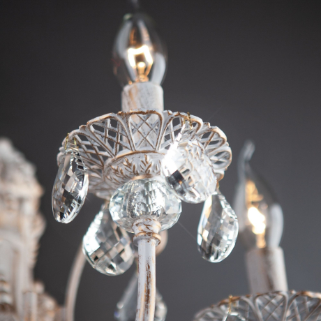 Бра Eurosvet Alda 3305/3  белый с золотом/прозрачный хрусталь Strotskis 