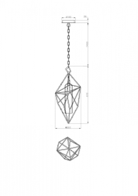 Подвесной светильник Lucia Tucci Naomi NAOMI 4750.1 gold