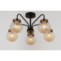 Люстра на штанге со светодиодными лампочками E27, комплект от Lustrof. №367724-674044