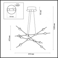 Подвесной светильник Odeon Light Costella 3906/48L