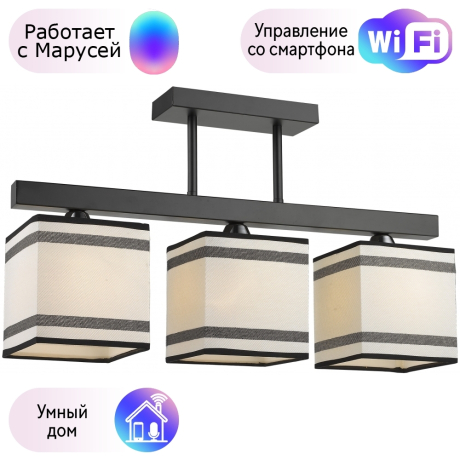 Потолочная люстра Velante с поддержкой Маруся 283-027-03-М 