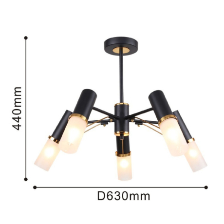 Люстра на штанге с лампочками F-Promo Viator 2558-5P+Lamps E14 Свеча 