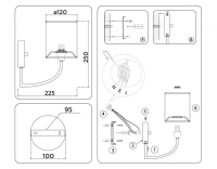 Бра Ambrella Light HIGH LIGHT LH71275