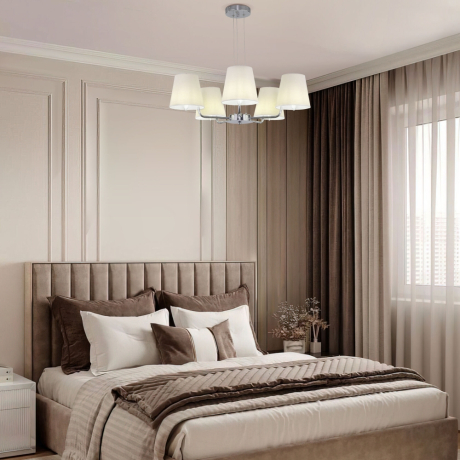 Подвесная люстра Eurosvet Amaretto 60155/5 хром 